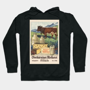 Oberkärntner Molkerei Austria Vintage Poster 1930 Hoodie